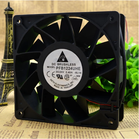 Original DELTA PFB1224UHE Cooling Fan 24V 2.4A 48W 3wires PFB1224UHE Fans